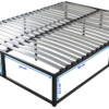 Dimensions schéma Sommier pack madere Ebac Literie